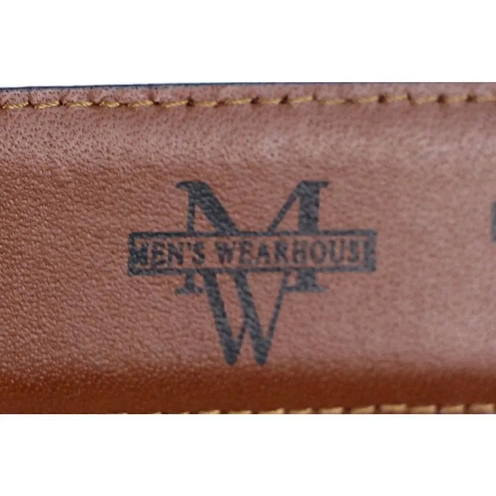 Men's Wearhouse BROWN GENUINE LEATHER 1 1/8